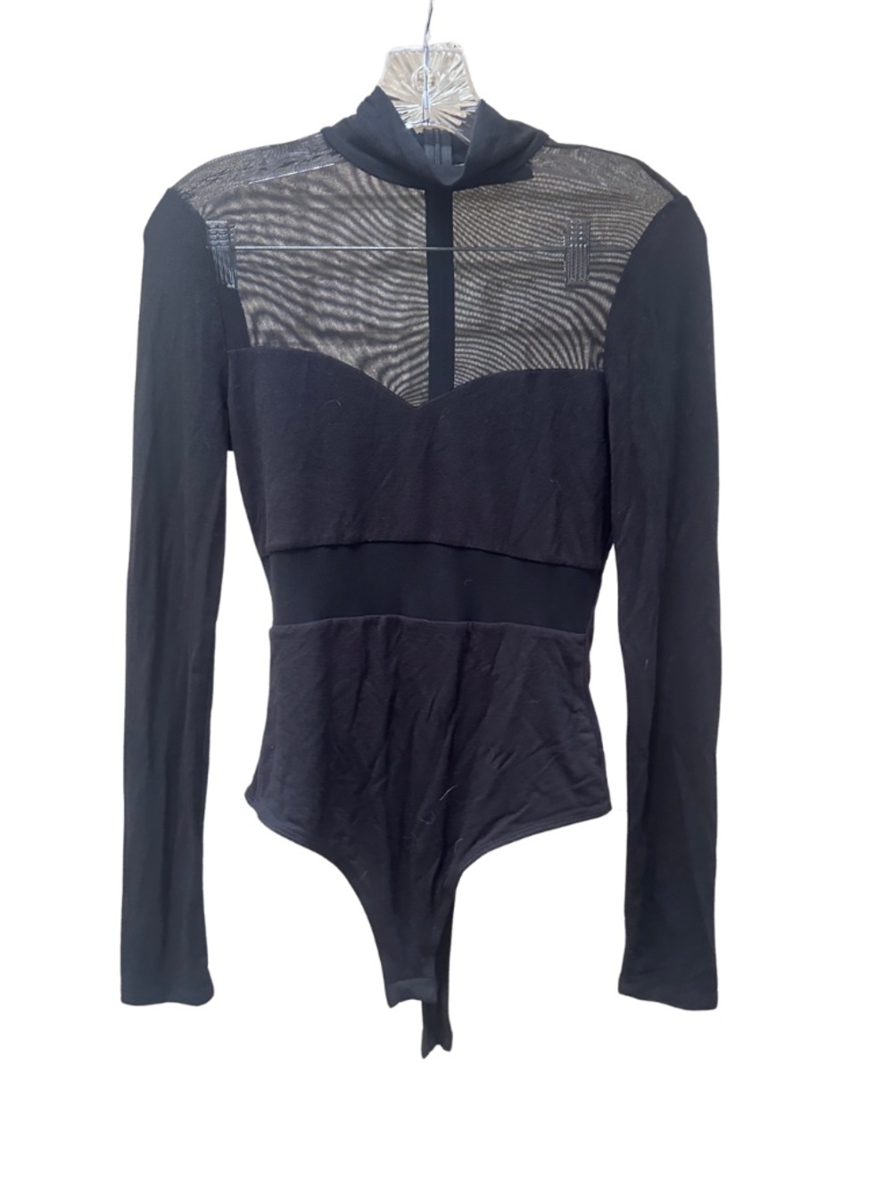 Vici Collection All Eyes On Me Sheer Mock Neck Bodysuit - Women's Small - Picture 2 of 6